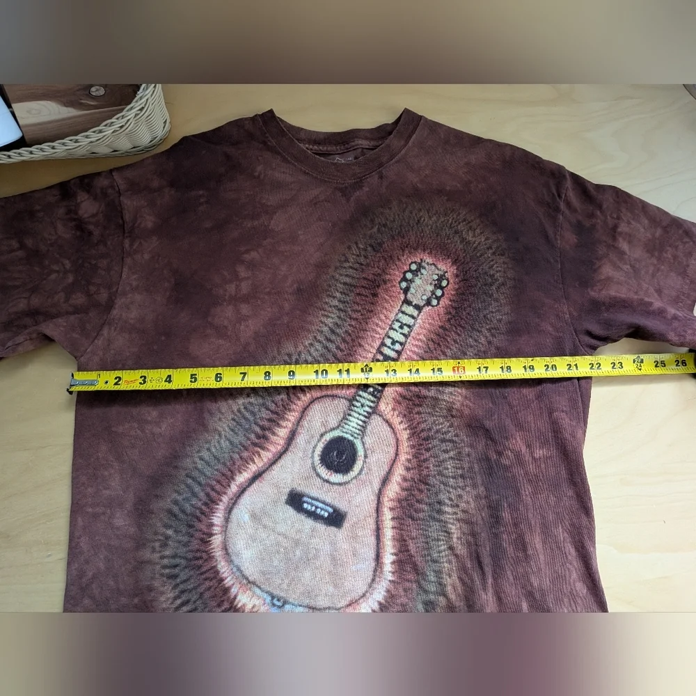 THE MOUNTAIN Vintage Tie Dye Men T-Shirt Size L 100% Cotton Made In USA Brown - Picture 7 of 8